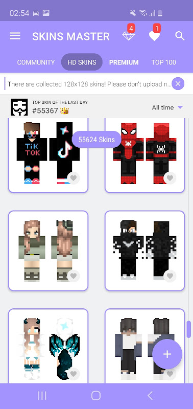 Skins-MASTER for Minecraft 4